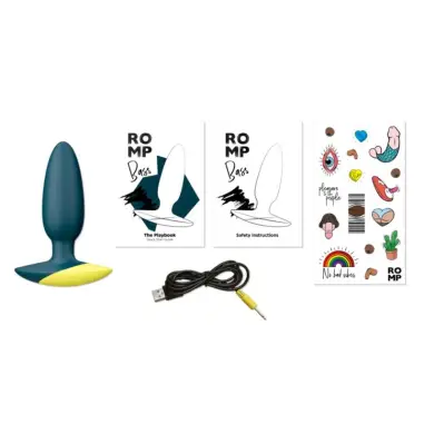 Bass Plug Anal Vibrador 10 cm Verde - 6 Modos | ROMP