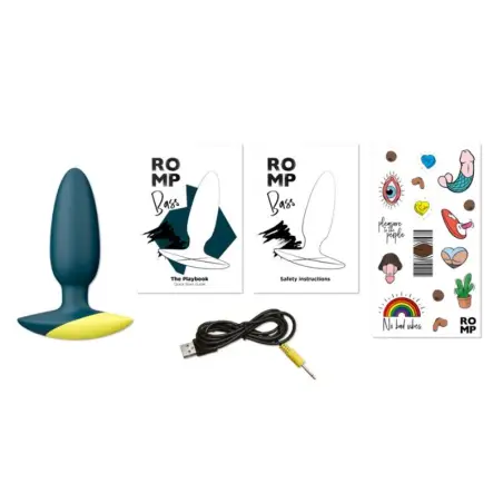 Bass Plug Anal Vibrador 10 cm Verde - 6 Modos | ROMP