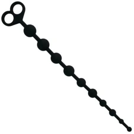 Jaiden Anal Beads Negro - Silicona Suave | Intense