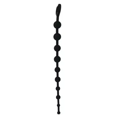 Jaiden Anal Beads Negro - Silicona Suave | Intense