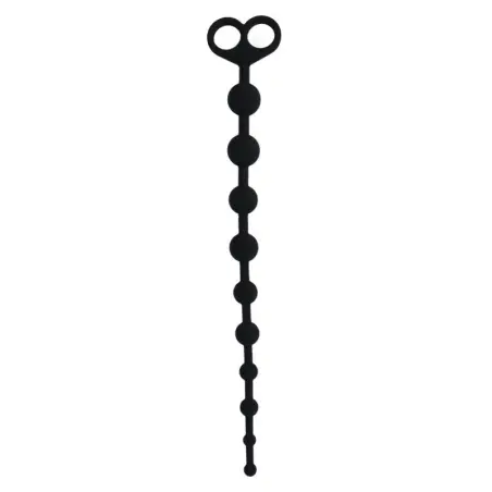 Jaiden Anal Beads Negro - Silicona Suave | Intense