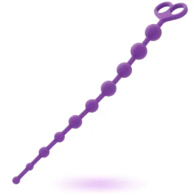 Jaiden Anal Beads Lila - Silicona Suave | Intense