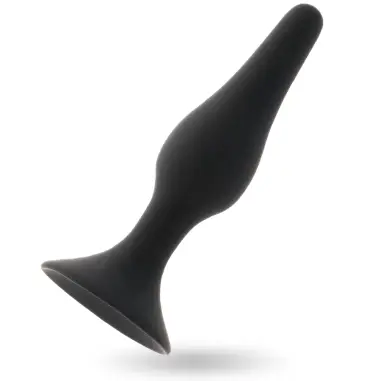 Anal Level 4 15.5 cm Negro - Silicona Suave | Intense