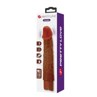 Leonardo Vibrador Realístico 20 cm Ø 4 cm Color Marrón