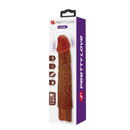Leonardo Vibrador Realístico 20 cm Ø 4 cm Color Marrón
