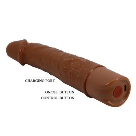 Leonardo Vibrador Realístico 20 cm Ø 4 cm Color Marrón