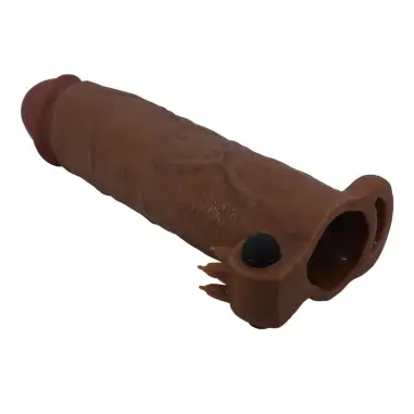 Xerxes Funda para Pene Vibradora 22 cm Ø 4,5 cm Color Marrón