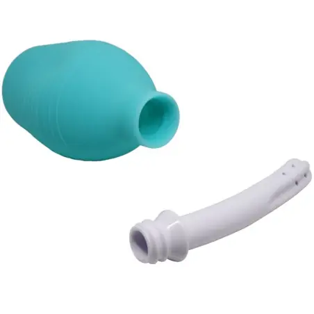 Pera Anal Ducha de Goma Azul - Sumergible | MR Play