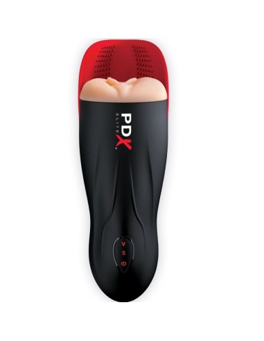 PDX ELITE - MASTURBADOR STROKER FUCK-O-MATIC VAGINA DOBLE VIBRACIÓN PENE & TESTÍCULOS 