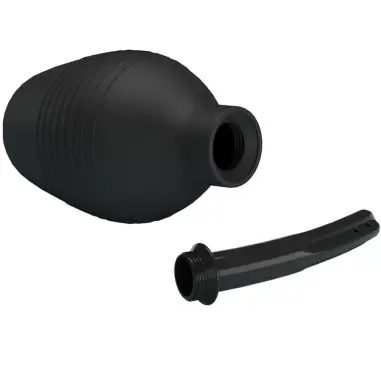 Ducha Anal Blkc Super Power Negro - Recargable | MR Play