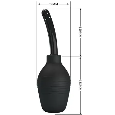 Ducha Anal Blkc Super Power Negro - Recargable | MR Play
