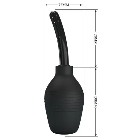 Ducha Anal Blkc Super Power Negro - Recargable | MR Play