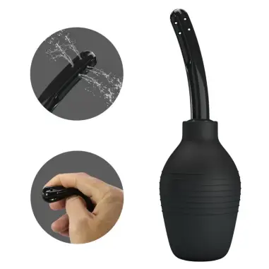 Ducha Anal Blkc Super Power Negro - Recargable | MR Play