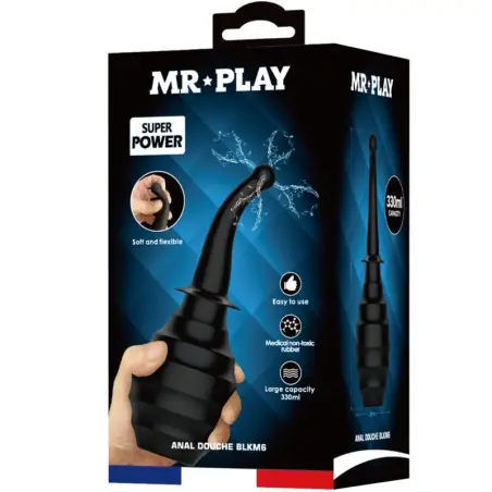 Ducha Anal BLKM6 Super Power Negro - Recargable | MR Play