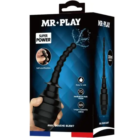 Ducha Anal BLKM7 Super Power Negro - Recargable | MR Play
