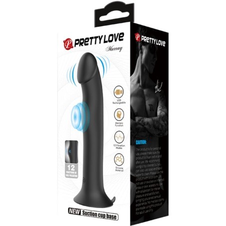 PRETTY LOVE - MURRAY VIBRADOR Y ONDAS ESTIMULADORAS DE CLÍTORIS NEGRO PRETTY LOVE FLIRTATION