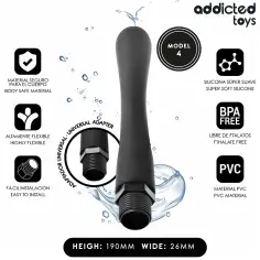 ADDICTED TOYS - LIMPIADOR ANAL CON ADAPTADOR UNIVERSAL MODELO 4