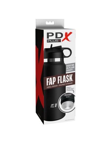 PDX PLUS - FAP FLASK ESTIMULADOR DE BOTELLA DISCRETO TRANSPARENTE MODELO 1 