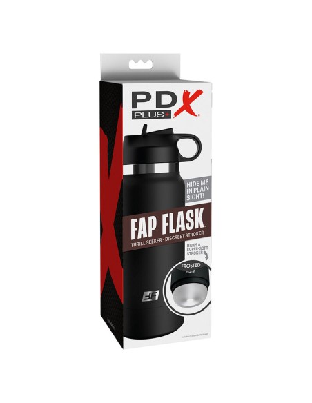 PDX PLUS - FAP FLASK ESTIMULADOR DE BOTELLA DISCRETO TRANSPARENTE MODELO 1 