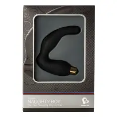 ROCKS-OFF - NAUGHTY-BOY MASAJEADOR DEL PUNTO G MASCULINO 7 V NEGRO 2