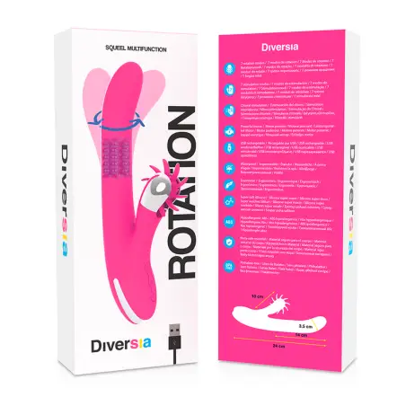 Bunny Rotation 24 cm - Rotación y 7 Modos | Diversia