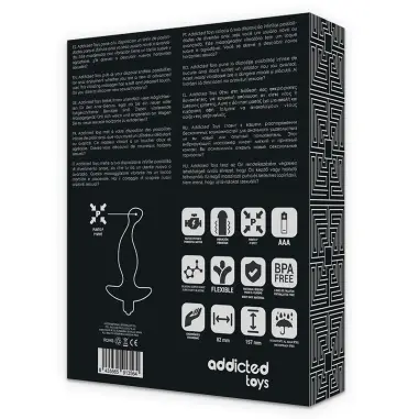 Masajeador Anal con Vibración Negro Modelo 1 | Addicted Toys