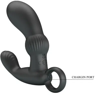 Cayla Masajeador Vibrador Anal Negro | Pretty Love