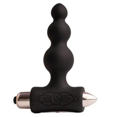 ROCKS- OFF - PETITE SENSATIONS BUBBLES PLUG ANAL VIBRADOR NEGRO