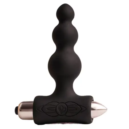 ROCKS- OFF - PETITE SENSATIONS BUBBLES PLUG ANAL VIBRADOR NEGRO