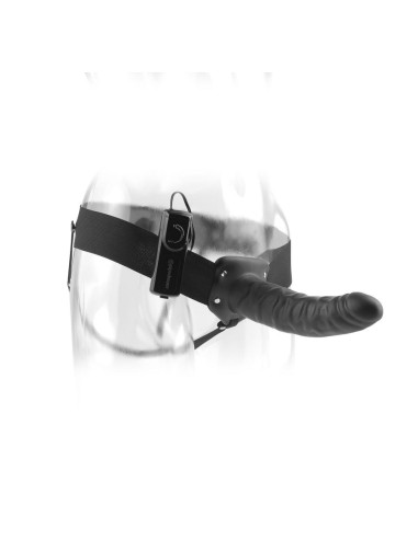 FETISH FANTASY SERIES - ARNÉS VIBRADOR HUECO 19 CM NEGRO 
