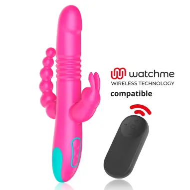 HAPPY LOKY - DONALD TRIPLE ESTIMULACIÓN: ANAL, PUNTO G & CLÍTORIS + MANDO CONTROL REMOTO WATCHME