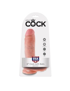 KING COCK - 8 PENE REALÍSTICO NATURAL 20.3 CM 2
