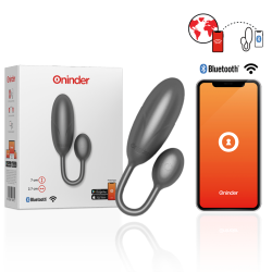ONINDER - DENVER HUEVO VIBRADOR NEGRO 7 X 2.7 CM - APP GRATUITA ONINDER