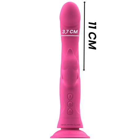 INTENSE - JULIO VIBRADOR RABBIT SILICONA ROSA INTENSE FUN