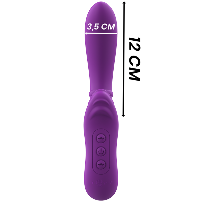 INTENSE - HARRY VIBRADOR FLEXIBLE CON LENGUA MORADO 