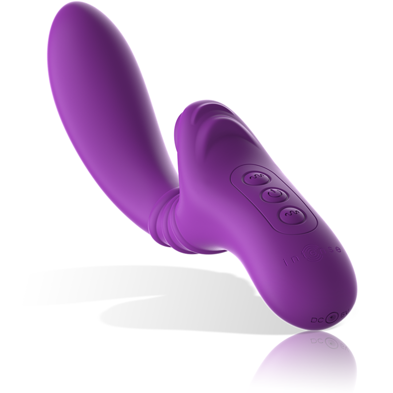 INTENSE - HARRY VIBRADOR FLEXIBLE CON LENGUA MORADO 