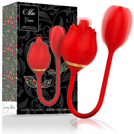 MIA - VIENA DOUBLE PLEASURE LICKING + HUEVO VIBRADOR MIA
