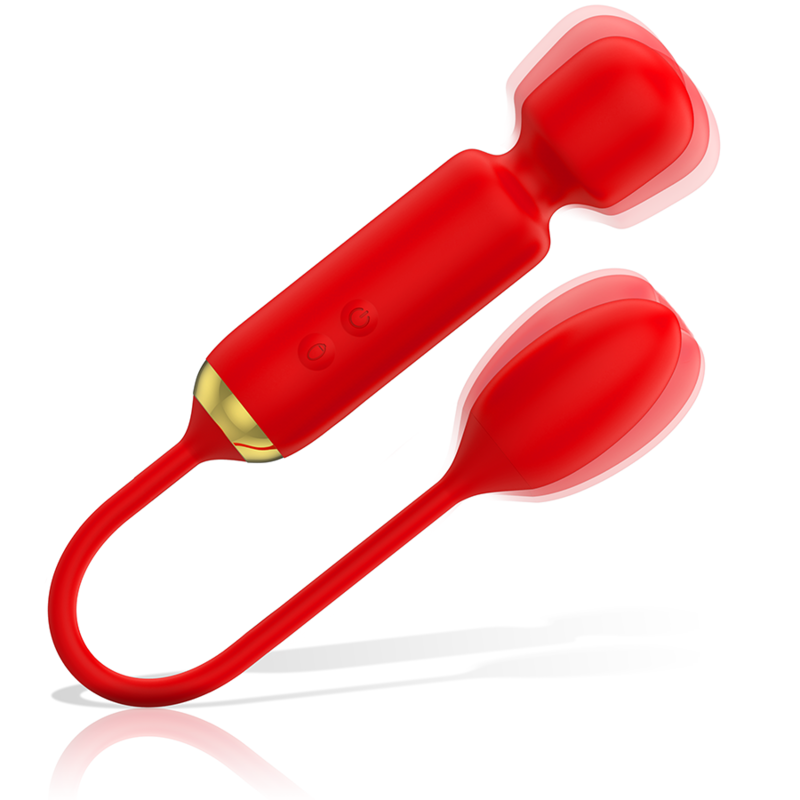 MIA - TOSCANA DOUBLE PLEASURE WAND + HUEVO VIBRADOR 