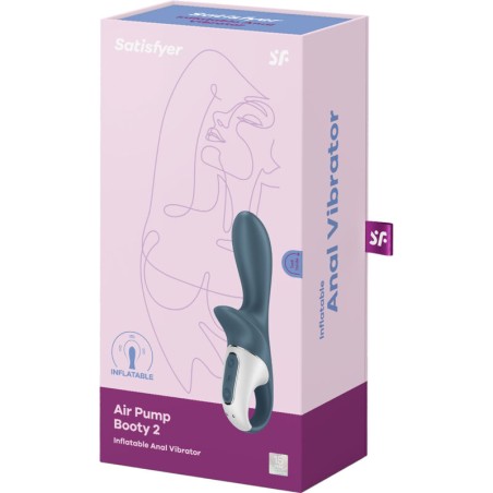 SATISFYER - AIR PUMP BOOTY 2 GRIS OSCURO SATISFYER VIBRATOR