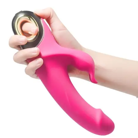 Meteror Dildo Vibrador Rabbit Rotador Fucsia | Armony