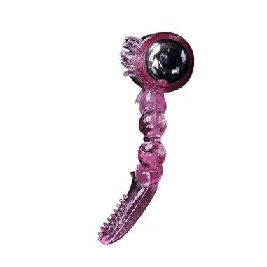 Anillo Silicona 10 Ritmos Lengua con Vibración Rosa | Baile