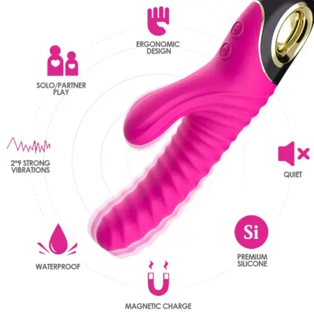 Eternity Vibrador Silicona Fucsia - 9 Modos | Armony