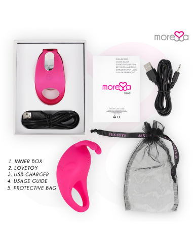 MORESSA - BRAD PREMIUM SILICONE RECARGABLE ROSA 