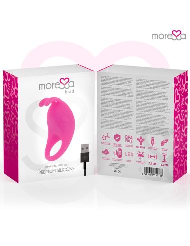 MORESSA - BRAD PREMIUM SILICONE RECARGABLE ROSA 