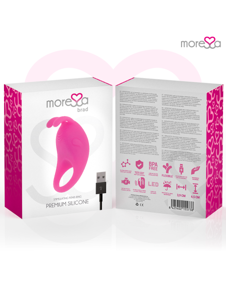 MORESSA - BRAD PREMIUM SILICONE RECARGABLE ROSA 