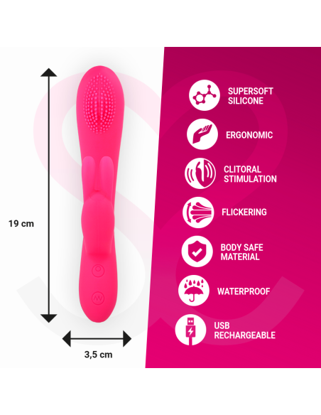 MORESSA - GINO TICKLING VAGINAL PREMIUM SILICONE RECARGABLE 