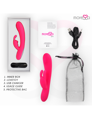 MORESSA - GINO TICKLING VAGINAL PREMIUM SILICONE RECARGABLE 