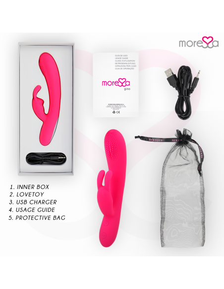 MORESSA - GINO TICKLING VAGINAL PREMIUM SILICONE RECARGABLE 