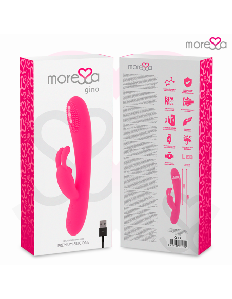 MORESSA - GINO TICKLING VAGINAL PREMIUM SILICONE RECARGABLE 