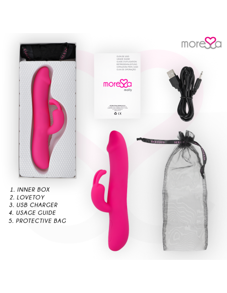 MORESSA - MOLLY IMPULSOR UP&DOWN Y POTENTE VIBRACIÓN PREMIUM SILICONE RECARGABLE 
